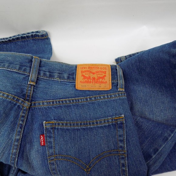 Levi's 505 Regular Fit Denim Size 16 Regular Big Boys 28x28 - Picture 7 of 8